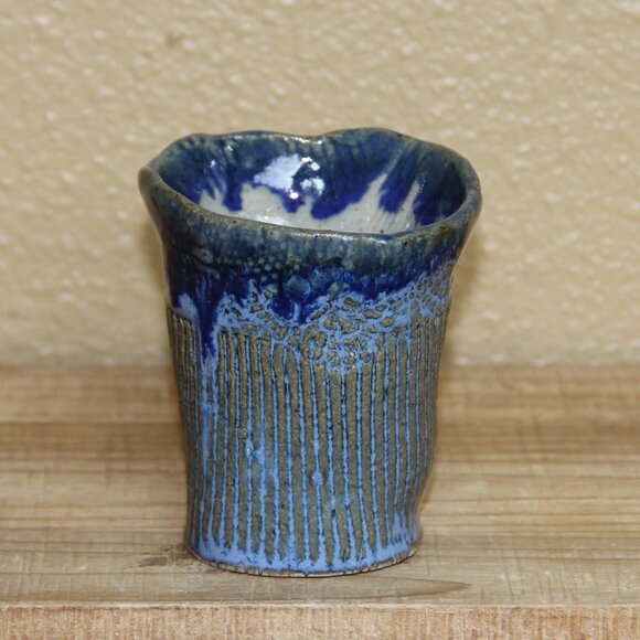 Beautiful Espresso Mug Hand Crafted Studio Pottery - Has Been Used as a Display - Picture 3 of 6